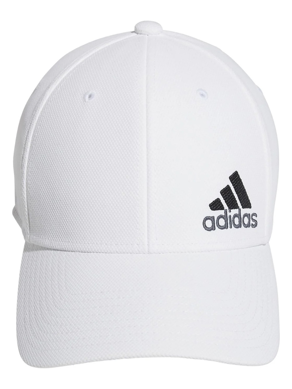 Adidas Men's Release 3 Stretch-Fit small/medium Hat white/ónix grey/black